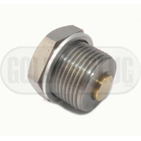 Gold plug magnetic sump plugs